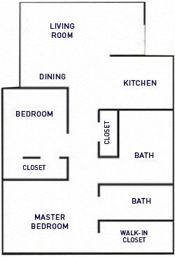 2 Bed 1 Bath